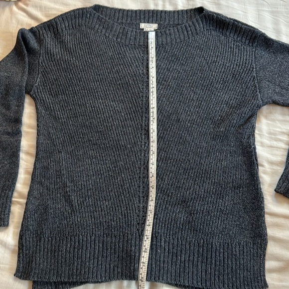 FAT FACE wide-neck pullover, non-allergenic acrylic & viscose. Blue-gray, sz 8. - Picture 5 of 8